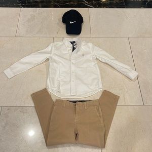 Ralph Lauren white Cotton Oxford Sport Boys Shirt